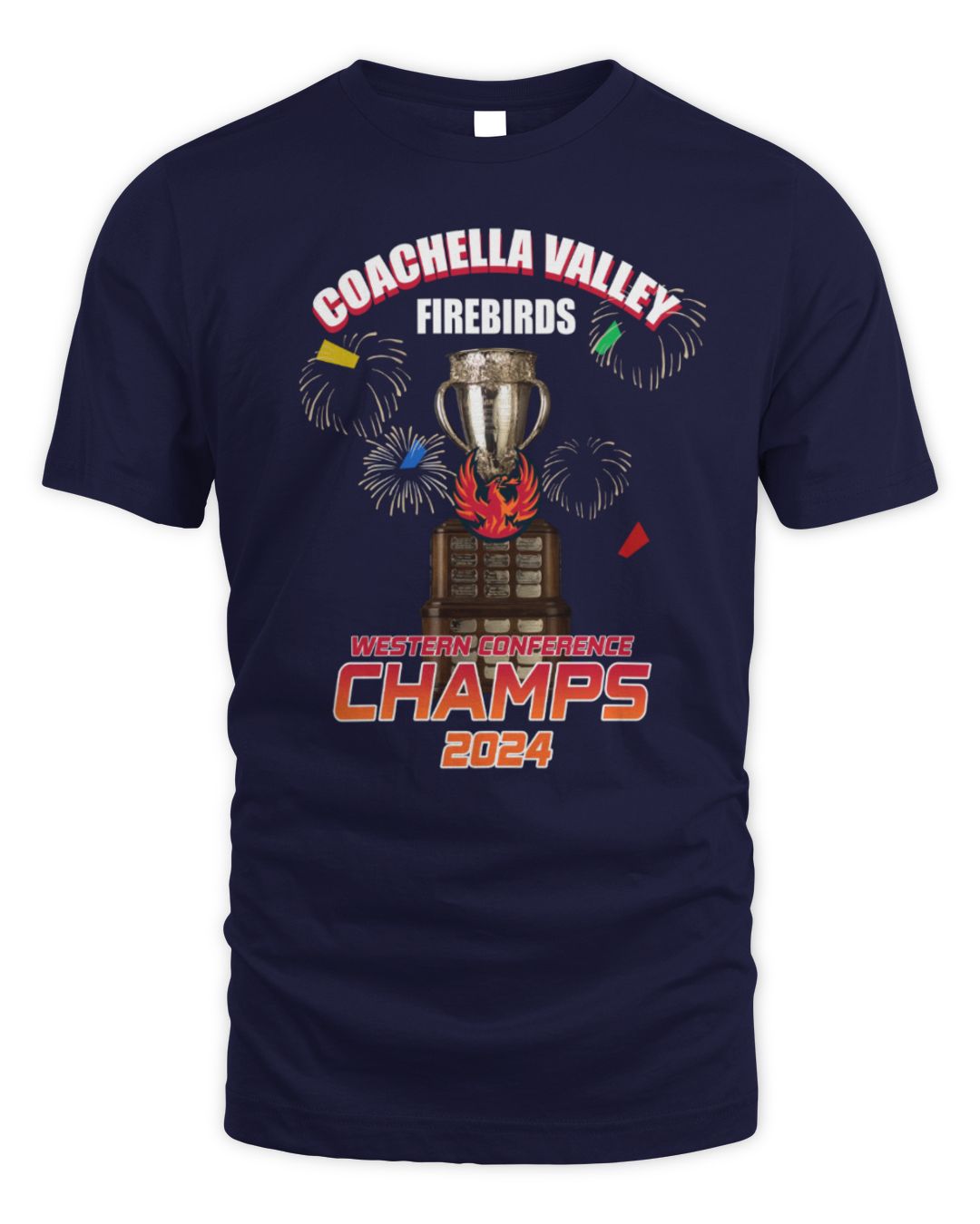 AHL Coachella Valley Firebirds 2024 Western Conference Champs Logo Shirts