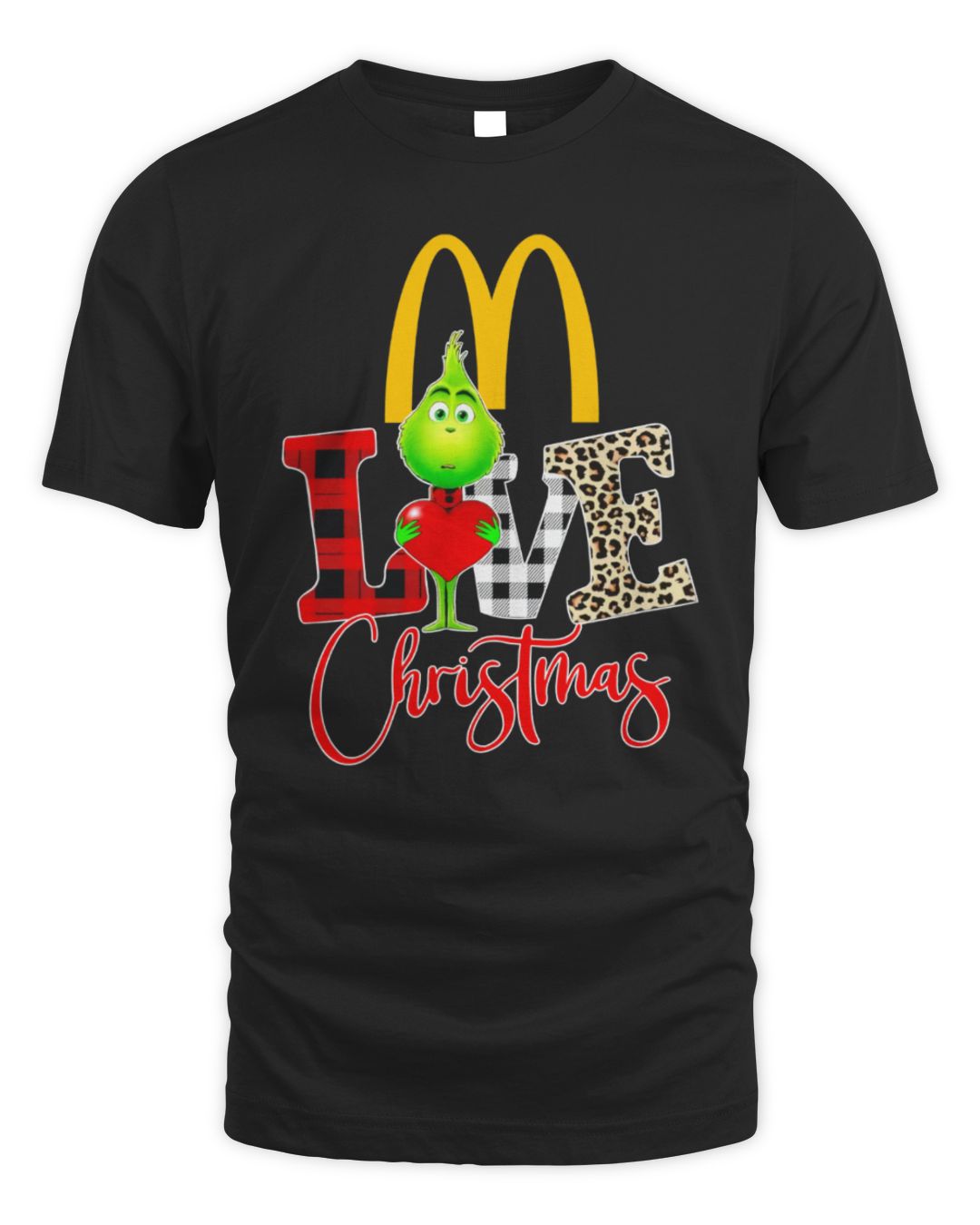 Official Grinch Love McDonald’s Christmas Shirt Black
