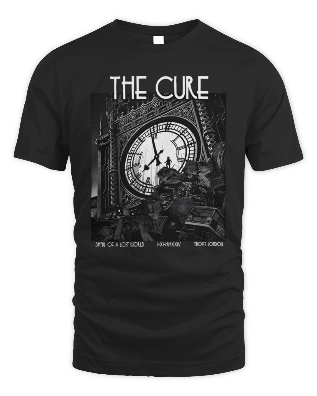 Official The Cure Merch Big Ben Troxy London Show Of A Lost World Tee